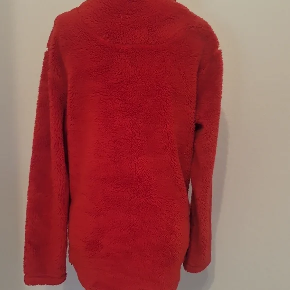 Lauren James Women's Vibrant Red Teddy Jacket - Picture 6 of 6